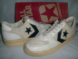 ★`80sアメリカ製 CONVERSE ALL STAR PRO MESH OX 米国製コンバース VINTAGE オールスタープロメッシュ OX ホワイト/ネイビー