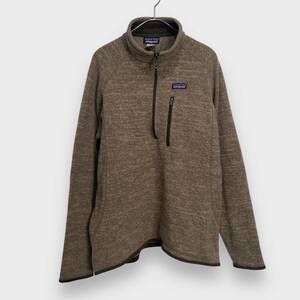 送料無料☆patagonia☆パタゴニア☆ベターセーター☆ハーフジップフリースプルオーバー☆14年製☆ブラウン☆L☆K24M