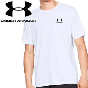 アンダーアーマー UAスポーツスタイル レフトチェスト ショートスリーブ LG　ホワイト　UNDER ARMOUR