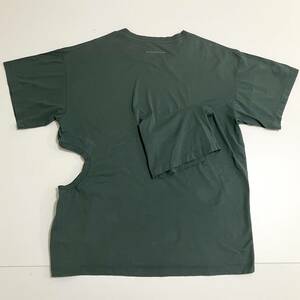 MM6 Maison Margiela 6 再構築 ドッキング 変形 Tシャツ 緑 Sサイズ メゾンマルジェラ Martin 半袖 カットソー Tee archive 4080037