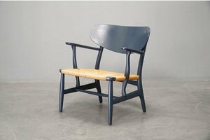 ant385 ヴィンテージ ハンス J ウェグナー CH22 ラウンジチェア カール・ハンセン Carl Hansen & Sn レザークッション付