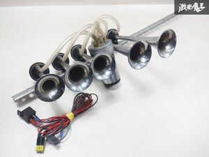 音動作確認OK！！ 社外 メーカー不明 汎用品 5連 ヤンキーホーン ミュージックホーン ホーン 12V用 当時物 旧車会 デコトラ 即納 棚15A