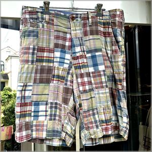 ★Jクルー　J CREW　パッチワーク　ショーツ　FIELD SHORTS　W32 86cm位★ ショートパンツ