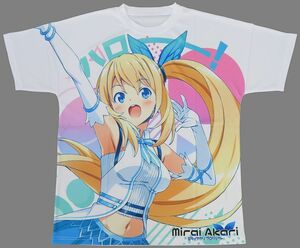 かんざきひろ先生作品　バーチャルYouTuber ミライアカリ　グラフィックTシャツ