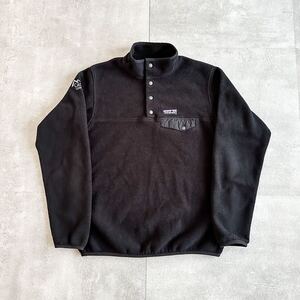 00s Patagonia パタゴニア SYNCHILLA シンチラ ブラック 黒 スナップT プルオーバー フリース ジャケット / 古着 ヴィンテージ 90s レトロX