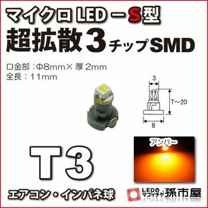 LED 孫市屋 LCS5-A T3-マイクロLED-S型-SMD-アンバー