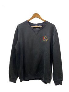 POLO RALPH LAUREN◆スウェット/XL/コットン/BLK