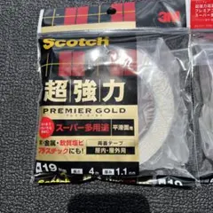 3M 超強力両面テープ プレミアゴールド スーパー多用途19mm × 4m