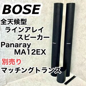 Bose Panaray MA12EX 600W パッシブモジュラー ラインアレイ スピーカー 別売りマッチングトランス CTV-MA12EX 業務用 全天候型 ブラケット