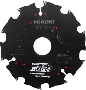 ハイコーキ HIKOKI 硬質 窯業系 サイディング 用 オールダイヤ チップソー ブラックII 外径100ｍｍ 刃数10 0033-6994 替刃 刃 マルノコ