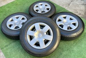 【2021年製】トヨタ 200系 ハイエース 純正 15インチ 6J +35 6H ★BRIDGESTONE 195/80R15 107/105N LT 4本セット★レジアスエース等に