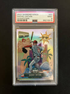 大谷翔平 DOWNTOWN 2022 Panini Diamond Kings Downtown Shohei Ohtani ピッチング　PSA 9