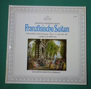 ユゲット・ドレフュス　(チェンバロ) J.S.バッハ:　フランス組曲BWV816-817　 新品同様輸入盤