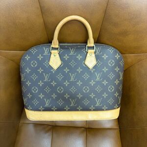 【1円出品】 LOUIS VUITTON ルイヴィトン モノグラム アルマ M51130 シリアルFL0091ハンドバック ブラウン系