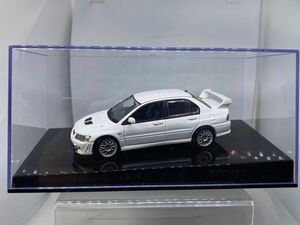 AUTOart オートアート Aa 1/43 MITSUBISHI LANCER EVOLUTION Ⅶ 三菱 ランサー エボリューション 7 展示品ケース小傷