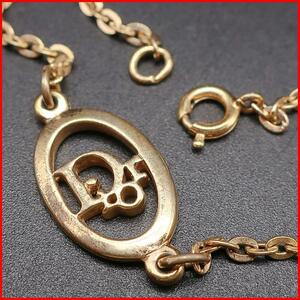 正規品 クリスチャンディオール Dior ブレスレット Bracelet 特大ロゴ Extra Large logo オープンハート Open Heart ゴールド Gold 美品