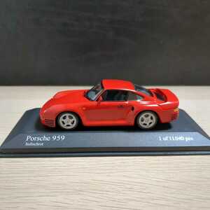 1/43 Porsche 959（ポルシェ）1987 Red（レッド、赤）MINICHAMPS（ミニチャンプス）
