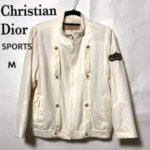 クリスチャンディオール スポーツ ヴィンテージ ジップブルゾン M/Old Christian Dior SPORTS 豪華エンブレム付