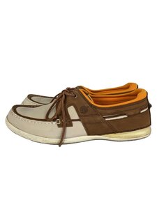 Timberland◆デッキシューズ/US8.5/ブラウン/レザー