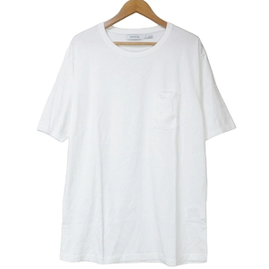 ノンネイティブ 美品 近年 NN-C4222 DWELLER Tシャツ COTTON JERSEY OVERDYED カットソー 半袖 胸ポケット 無地 白 ホワイト 1 M相当