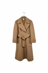 ALPACA LANA chester coat チェスターコート ベルテッドコート アルパカ混 ウール サイズ42 レディース ヴィンテージ 8