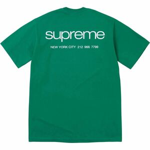 国内正規品 新品未使用 24SS SALE supreme 23AW NYC Tee light pine medium M green グリーン シュプリーム Ｔシャツ classic logo ロゴ