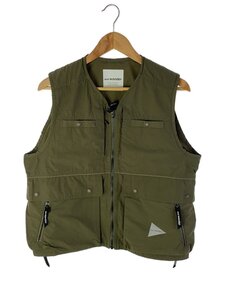 and wander◆nylon taffeta vest/ベスト/3/ナイロン/KHK/AW01-FT036