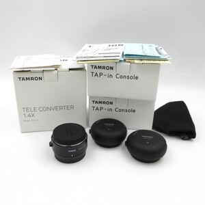 1円〜 TAMRON タムロン teleconverter テレコンバーター 1.4x TC-X14/tap-in console 箱付 計3点 y210-3316837【Y商品】