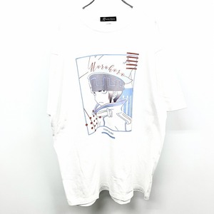 アルマビアンカ 【新品】arma bianca Tシャツ SHAMAN KING シャーマンキング ホロホロ lette-graph 丸首 半袖 綿100% XXL 2XL 3L 白 メンズ