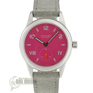 【ノモス グラスヒュッテ】NOMOS GLASHUETTE クラブ キャンパス ディープピンク 711 手巻 SS