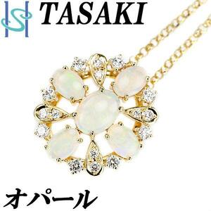 年末大感謝祭【最大40%OFF】タサキ 田崎真珠 オパール ネックレス ダイヤモンド K18YG 透かし TASAKI 送料無料 美品 中古 SH107494