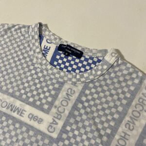 美品 AD 2003 アーカイブ COMME des GARCONS HOMME ロゴ プリント T シャツ S コムデギャルソン オム SHIRT 渡辺 田中