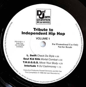 V.A. / Tribute To Independent Hip Hop Volume 1【12