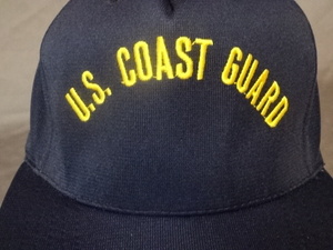 激レア USA購入 1790年創設 アメリカ合衆国 湾岸警備隊 【U.S.COAST GUARD】 ロゴ刺繍入り キャップ ネイビー 中古良品