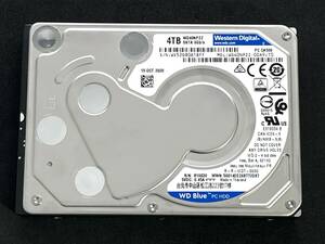 【送料無料】★ 4TB ★ WD40NPZZ【使用時間：21981ｈ】　2020年製　良品　Western Digital Blue　2.5インチ内蔵HDD/15mm/SATA600/5400