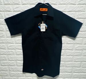 ☆希少☆Dickies(ディッキーズ)ワークシャツ新品未使用 半袖ブラックシャツ 半袖シャツ 半袖