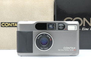 CONTAX T2 チタンブラック / Carl Zeiss Sonner 38ｍｍ F2.8 T* コンタックス コンパクトフィルムカメラ 元箱付 ■30632