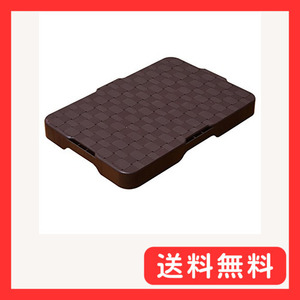 [山善] 家庭用平台車 28.5×41cm 耐荷重50kg 軽量0.8kg 連結機能 ダークブラウン ホームキャリーライ