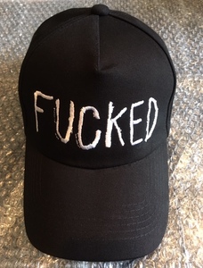 AZS TOKYO アザストーキョー FUCKED CAP キャップ 黒 新品 即発送可 他多数出品中