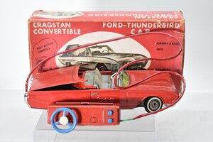 米澤玩具 ブリキ FORD THUNDERBIRD リモコンカー 約29cm 元箱付[ヨネザワ][CRAGSTAN][フォード サンダーバード][昭和レトロ][当時物]H