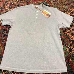 新品未使用　タグ付き　BARNS バーンズ ヘンリー 半袖　Tシャツ　高品質　Lサイズ　40-42 カラーグレー　定番