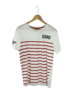 G-STAR RAW◆GRAPHIC 16 R/Tシャツ/XS/コットン/WHT/ボーダー/D12864-B675-A550