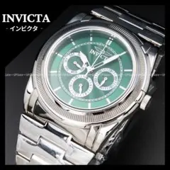 薄型モデル★上品デザイン★グリーン文字盤 INVICTA Slim 46259