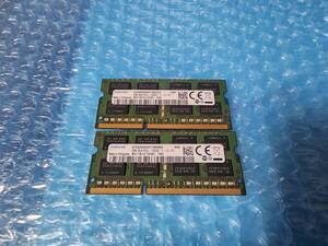 即決 SAMSUNG製 DDR3 8GB×2枚 合計16GB PC3L-12800S SO-DIMM 低電圧対応 送料140円～