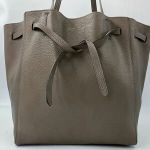 1842 ●CELINE セリーヌ カバファントム ● フィービー期 トートバッグ ショルダーバッグ 肩掛け 大容量 オールレザー トープ