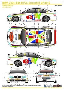 SKデカール 1/24 SK24180 BMW 320si E90 BTCC ノックヒル GP 2012 eBay モータース