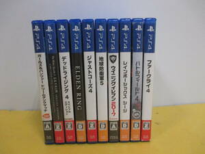 056)ジャンク PS4ソフト 10本 まとめ ファークライ4/BF4/R6S/ウイイレ2017/地球防衛軍5/ガルパン/ELDEN RING/デッドライジング4 等