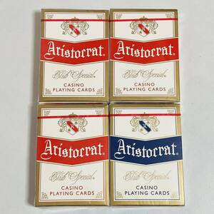 【未開封品】Aristocrat アリストクラット カジノ用 トランプ 4個セット