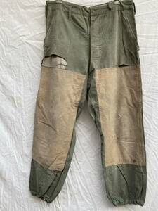 大きな当て布 昭和 戦後 リペア ワーク パンツ TROUSERS ヒップパッチ JAPAN VINTAGE ジャパンヴィンテージ 40s50s