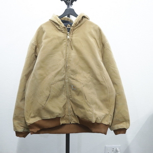 C211 2008年製ビンテージ carhartt カーハート ダック アクティブパーカー■00s 表記2XLサイズ BRN ブラウン アメカジ ワーク 古着卸 古着